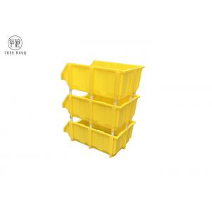 China Assembly Bench Plastic Bin Boxes , Stackable Storage Boxes For Warehouse Shelving supplier