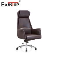 China Unparalleled Leather Swivel Arm Chairs With Aluminum Base on sale