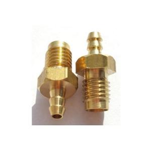 China Anodized Custom Precision Machined Parts Brass Material Gold Color supplier