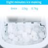 Automatic Stainless Steel Portable Nugget Ice Maker for Home High Capacity 105w Power 15kgs/24hrs Ice Making Capacity