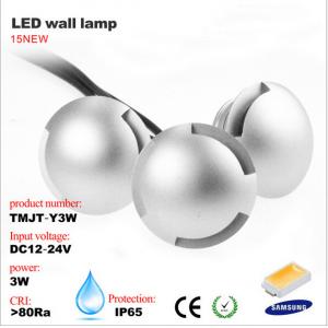 Sideview LED light Waterproof IP65 3W LED Wall lamp for television wall , hotel,stair lamp