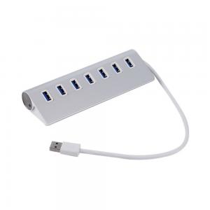 China Sliver 7 Ports USB 3.0 HUB 5Gbps High Speed USB Splitter For  Deaktop /Laptop pc usb charger supplier