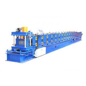 China Steel / Aluminum Gutter Roll Forming Machine With Precision Counter And Cutting supplier