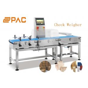 Industrial Online Check Weigher Machine 10g Accuracy 30 WPM Max Speed weight check