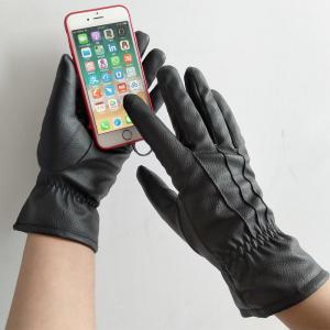 New design leather touch screen gloves