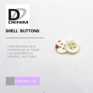 China Natural White Butterfly Shell Shirt Buttons , Mother Of Pearl Suit Buttons supplier