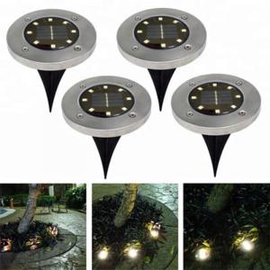 China Yellow Solar Powered LED Ground Lights / Solar Powered Walkway Lights supplier