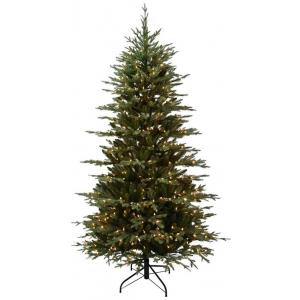 7.5FT Prelift PE PVC Artificial Christmas Trees With 500UL Lights