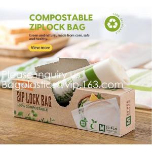 Biodegradable compostable Double Zipper Bag Ldpe Cartoon Zip lockk Bag With Logo, Shoes & clothing, APPAREL