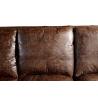 China Retro Vintage Dark Brown Leather Sofa Set ,Top Full Grain Leather Sofa For Home wholesale