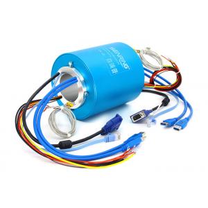 Industrial Bus Signal Slip Ring Rotary Joint Electrical Connector Hole 50mm OD 130mm