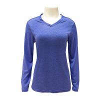 Wholesale long sleeve v neck blank t shirt designs for women