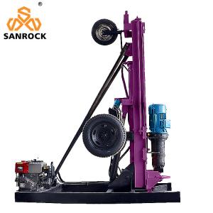 China Hydraulic Rotary Borehole Portable Drilling Rig Mining Machine 50m Deep Rock Drilling Rig supplier