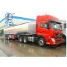 12 Tires SINOTRUK 3 Axles Fuel Semi Trailer Truck Tri - Axle Tank Capacity 40 -