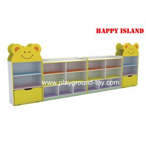China Colorful Melamine Board Kindergarten Classroom Furniture Children Book Cabinet supplier