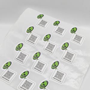 China Synthetic QR Code Adhesive Label Stickers Sheets Tailor Made Customized Labels supplier