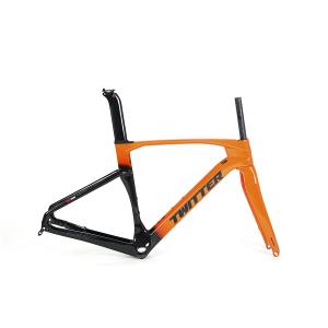 China Divers cadre de vélo de route de carbone des couleurs T800, voie Frameset de carbone par l'axe 142mm supplier