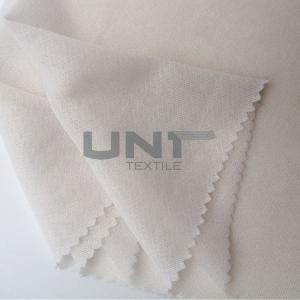 PA / PES Coating Fusible Interfacing 100% Polyester Double Dot Woven For Women And Men Suits