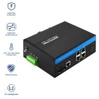 China OEM Web Managed Gigabit Industrial Outdoor POE Switch For Ip Video Surveillance on sale