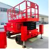 China Mobile Electric Self-propelled Hydraulic Scissor Lift Platform Table Aerial Man Lift All Rough Terrain Lifter Scaffolding wholesale