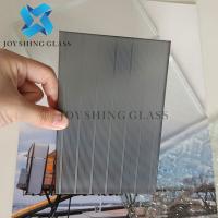 China Grey Acid Etched Glass 3mm to 19mm For Decorative Glass Partition Wall on sale
