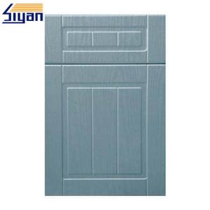 China Replacing MDF board material Kitchen Cabinet Doors Pressed by Solid Colors PVC Film supplier