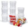 China Disposable PP Clear Party Mick Tea Bucket 1000ml Plastic Cup With Handle And Lid For Juice Manufacturer Cheap Square Clear Custom Printed Candy Popcorn Cookie Plastic Bucket With Lid wholesale