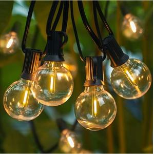 25 G40 Bulbs Vintage Patio Garden Light String 25Ft Globe String Lights