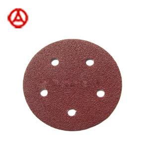 China Machine Sandpaper Disc C-Paper Red Aluminum Oxide Abrasive Paper Disc supplier