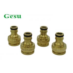 China Customized Size Garden Pipe Fittings / OEM Brass Two Way Tap Connector supplier