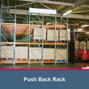Push Back Pallet Racking High Density Warehouse Storage Racking Push Back Rack