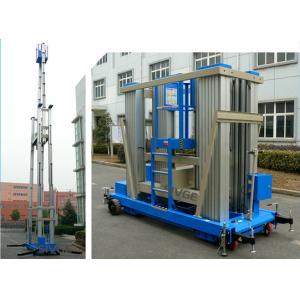 136kg Load Vertical Mast Lift 18 M Aluminum Alloy Hydraulic Aerial Work Platform