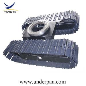 China Hydraulic crawler steel track undercarriage with rotary bearing mini excavator drilling rig crane supplier