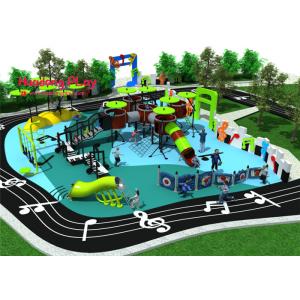 China Concert Series Outdoor Playground Equipment Pre - Embedded Fixing Method supplier