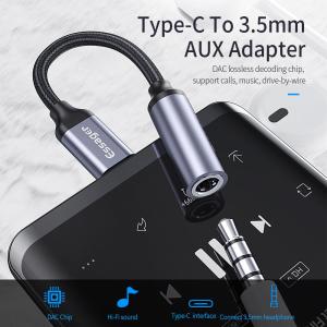 China USB Type C - 3.5mmメスイヤホンデジタルオーディオジャックアダプター（Type-Cデバイス用） wholesale
