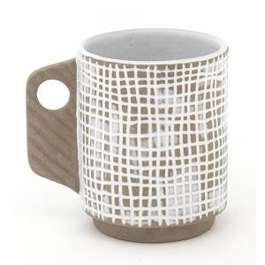 Funny Mug Sets  White Ceramic Mug With Cute Handle Garden Coffee Mugs DW-01A184