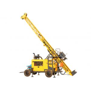 China Trailer Mounted Portable Diamond Core Drill Rig With BQ 1500m Drilling Capacity supplier