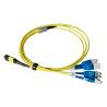 China 8 Cable de tronco de fibra MTP con Uniboot 4 x LC y baja pérdida de inserción ≤ 0,3dB MPO a cable de ruptura de LC wholesale