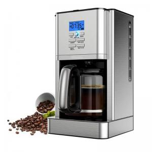 Automatic Electric Espresso Coffee Maker Machine With Grinder Home Commercial