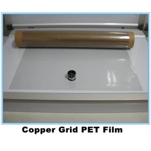 Transparent copper grid Pet film for electromagnetic wave shielding materials