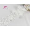 China 100% Cotton Water Soluble Double Edged Scalloped Lace Fabric Enviormental Friendly wholesale