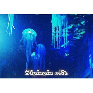 China Hanging Decorative Inflatable Led Jellyfish Light for Club and Bar Decoration supplier
