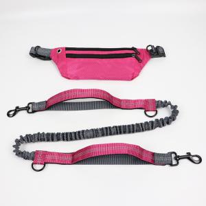 Pet Reflective Hands Free Leash With Waist Bag And Telescopic Adjustment Dog Upgraded Foam Hand Grip Leash
