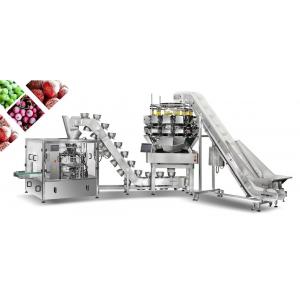 Frozen Food Fruit Multihead Weigher Packing Machine SUS 304