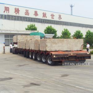 TITAN 120 ton 80 ton Low Flat Bed Trailer with 5 axles 7 axles