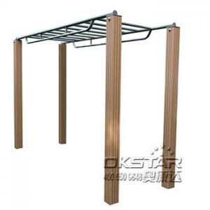 Steel outdoor exercise equipment horizontal ladder climbing ladder monkey bars