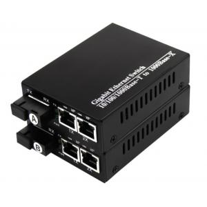 UTP Connector AC220V Fiber Optical Converter 10/100/1000M 2.5W