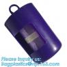 China LED Flashlight Dog Waste Bag Dispenser Holder with Pet Waste Bag Poop Roll Bags, BPI ASTM D6400 EN13432 Approval Customi wholesale