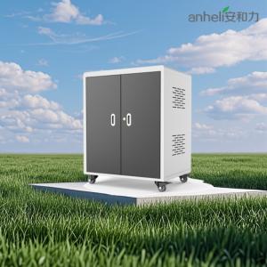 China 30-Port Laptop Charging Cabinet with Cooling Fans and Wheels wholesale