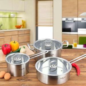 stright body new type stainless steel cookware set with high quality ,16cm /20cm /24 cm cooking pot,stockpot